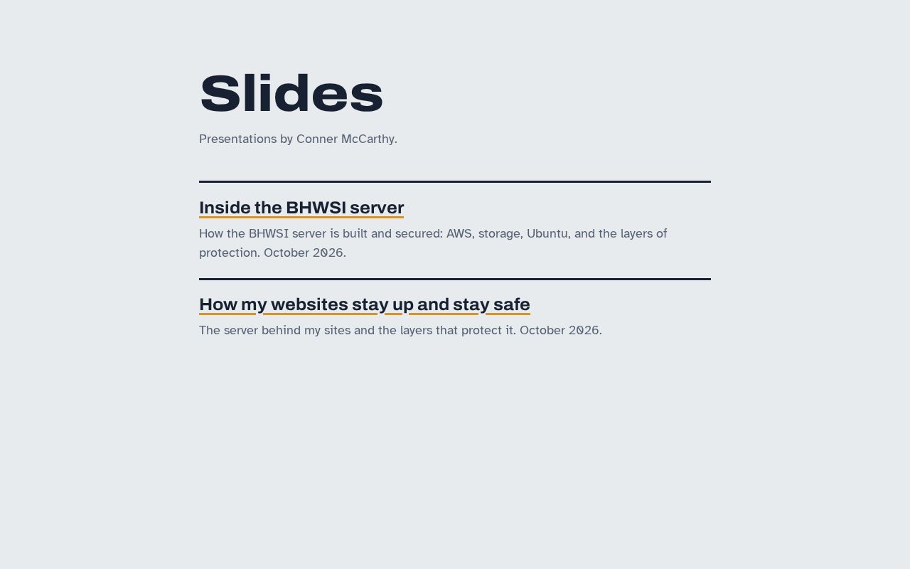 Screenshot of Slides